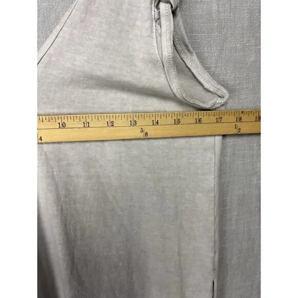 FREE PEOPLE FP BEACH ONCE UPON A SEA MIDI TEE SHIRT RUFFLE SLEEVE DRESS XS - Picture 6 of 8